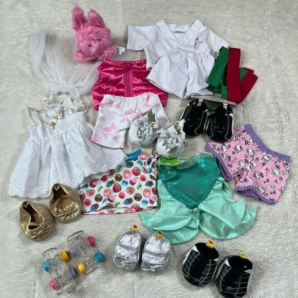 Build a Bear Plush Hello Kitty Disney Misc Lot of Clothing Shoes Accessories - Picture 1 of 5